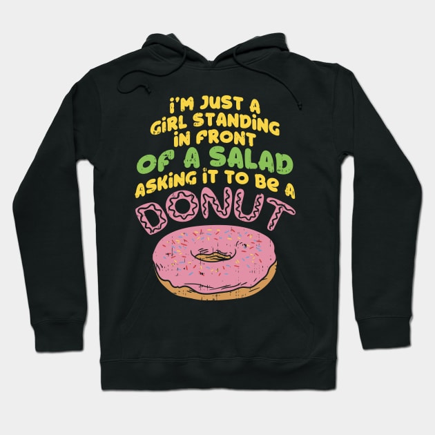 donut lover salad shirt i love donuts Hoodie by gdimido